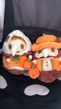 Halloween Plague Doctor Plush Toy Set of 2