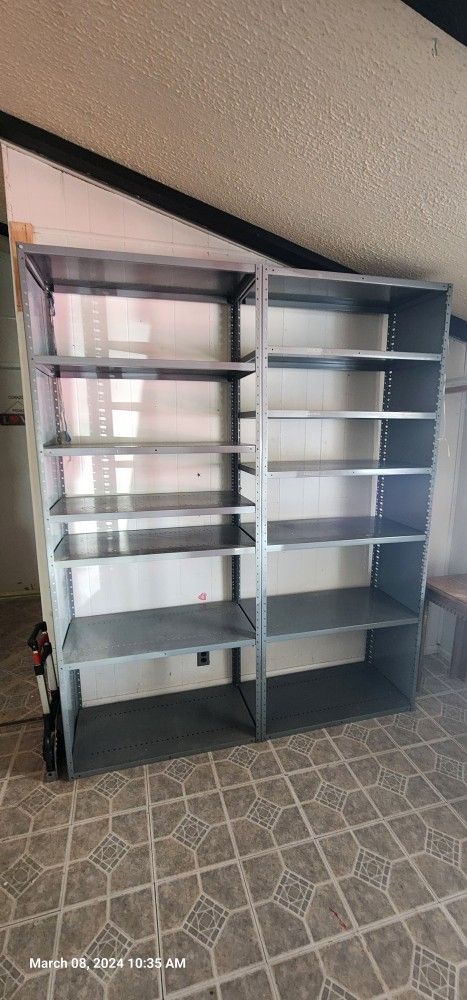 Commercial Grade Metal shelves 