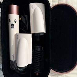 Dyson PINK Hair Brush And Accessories