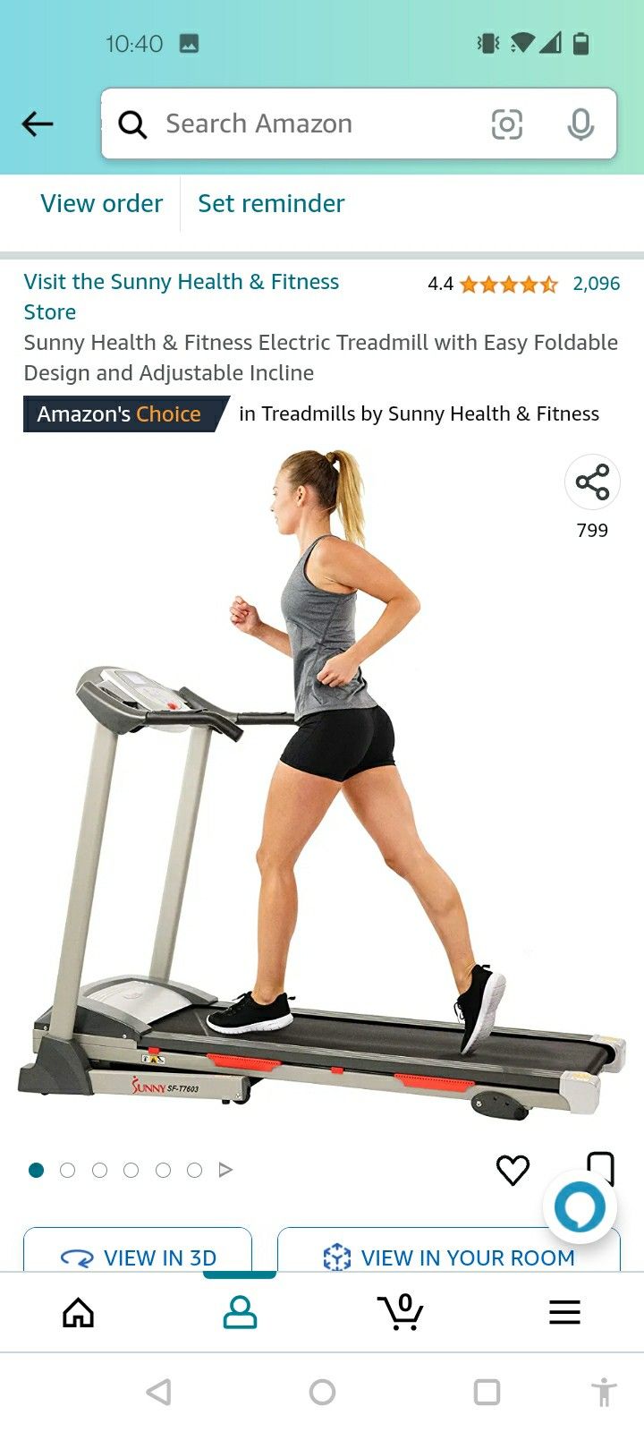 Brand New Sunny Treadmill 