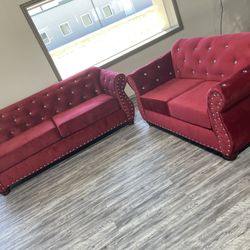 New Red Sofas For $1299