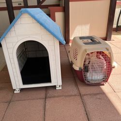 Dog Carrier And Dog House
