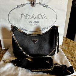 Prada Re-Edition 2005 Re-Nylon Black Purse Bag