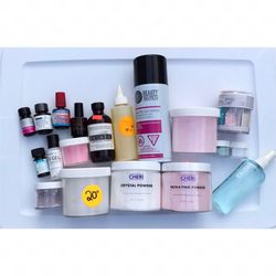 Acrylic Powder, Monomer, Primer & Manicure Tools