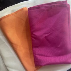 Orange and Fuschia Napkins