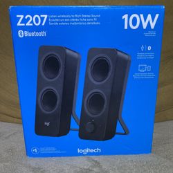 Logitech Z207 2.0 Bluetooth Stereo Computer Speaker 