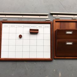 Pottery Barn Daily Organization System in espresso color. Rare color to find