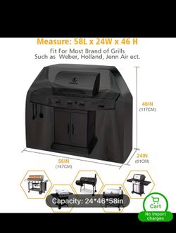 Waterproof bbq grill cover
