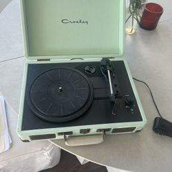 Crosley Mint Green Record Player 