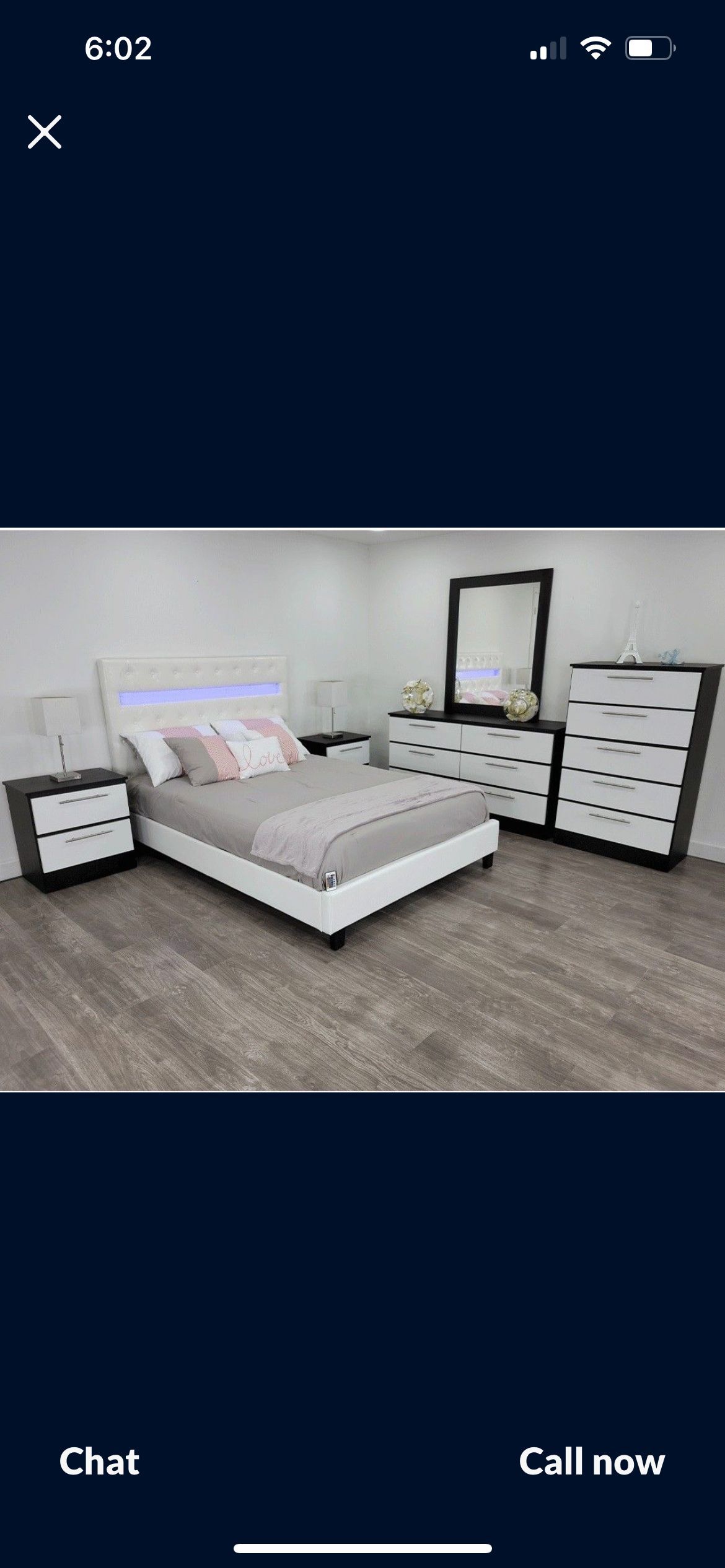 Piece Queen Bedroom Set – Available in Black, White, and Gray