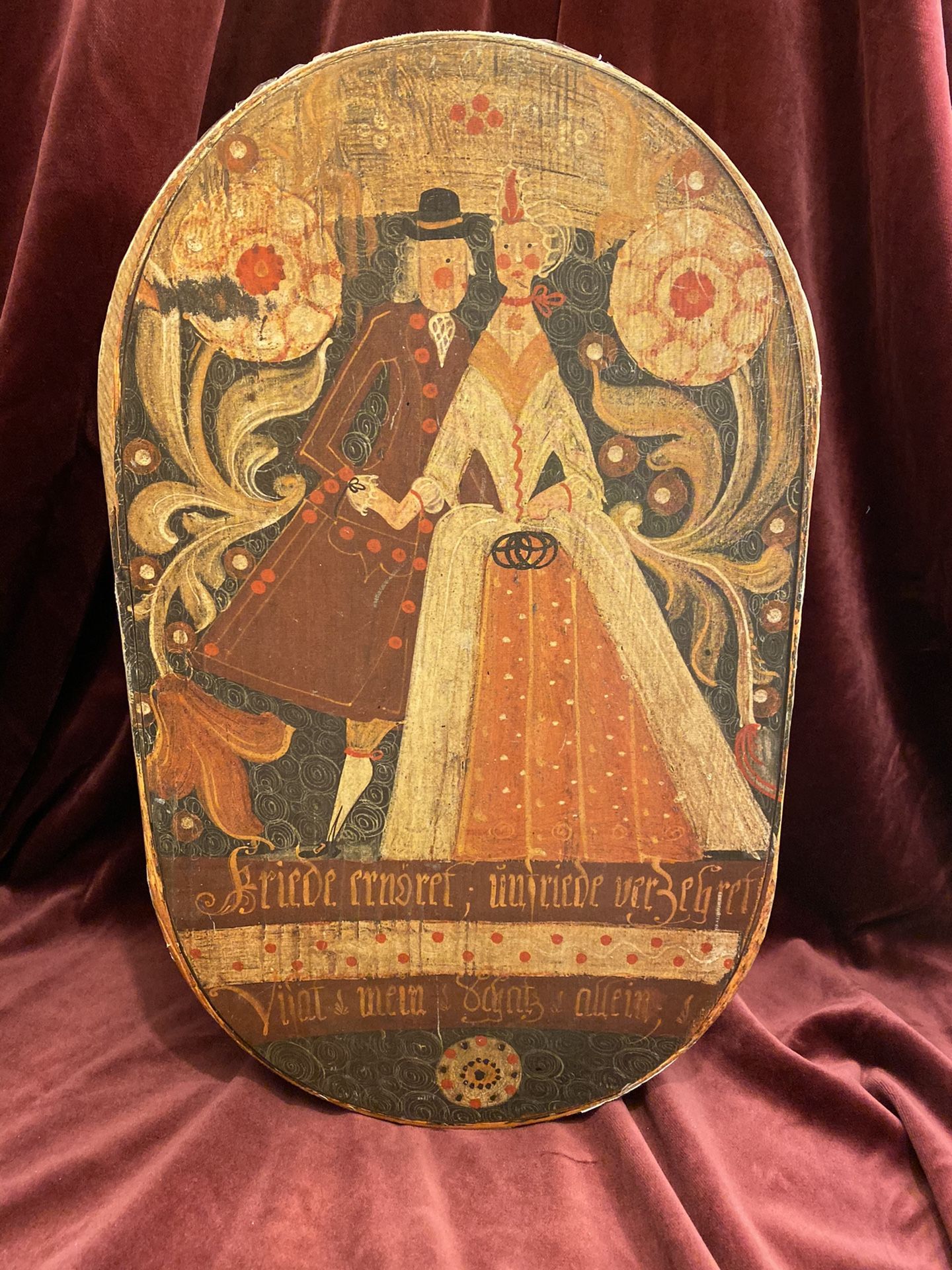 Bob’s Boxes Primitives the Original Antique Bandbox - Collectible - Sweetheart Box