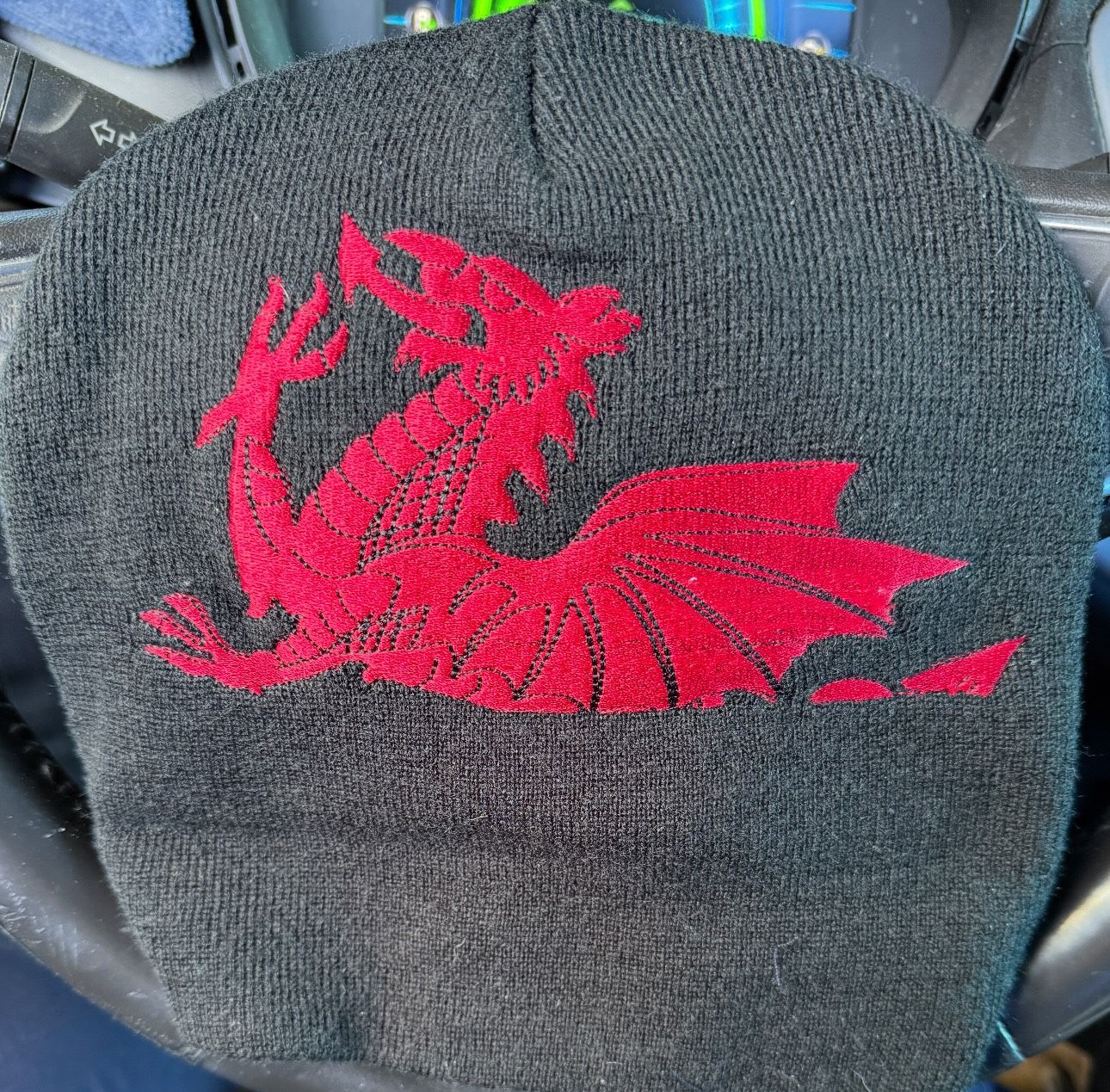 RED DRAGON COLD WEATHER WINTER 🥶 BEANIE HAT 