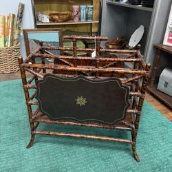 Vintage Maitland Smith Magazine Rack 