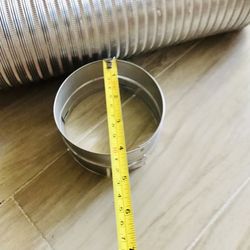 4" Inch Dryer Vent Adapter Pipe Hose Connector Inserter, Aluminum 