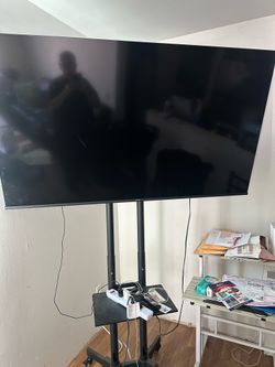 60” Hisense TV with stand