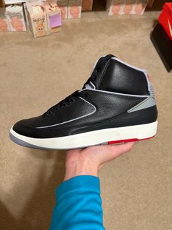 Size 12.5 - Nike Air Jordan 2 Retro Black Cement Bred