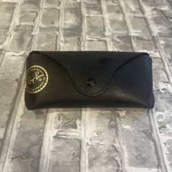 Ray-Ban Sunglasses Case Black Leather Nice Condition