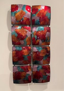 Colorful Abstract Metal Wall Art