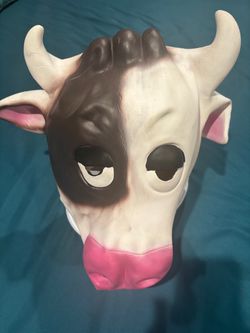 Cow Full Head Latex Costume Mask