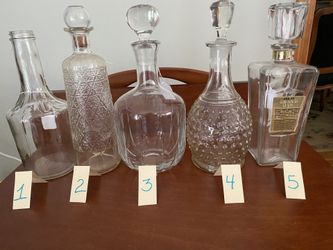 Mid-century liquor decanters