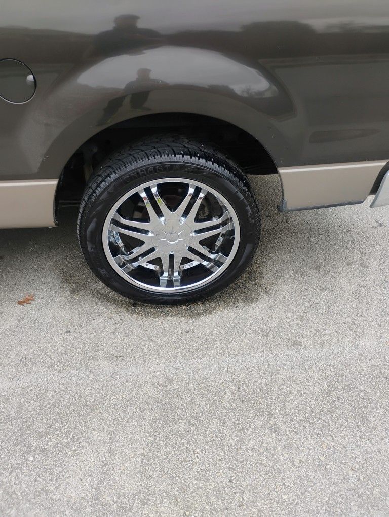 22 Inch Rims And Tires Off F150