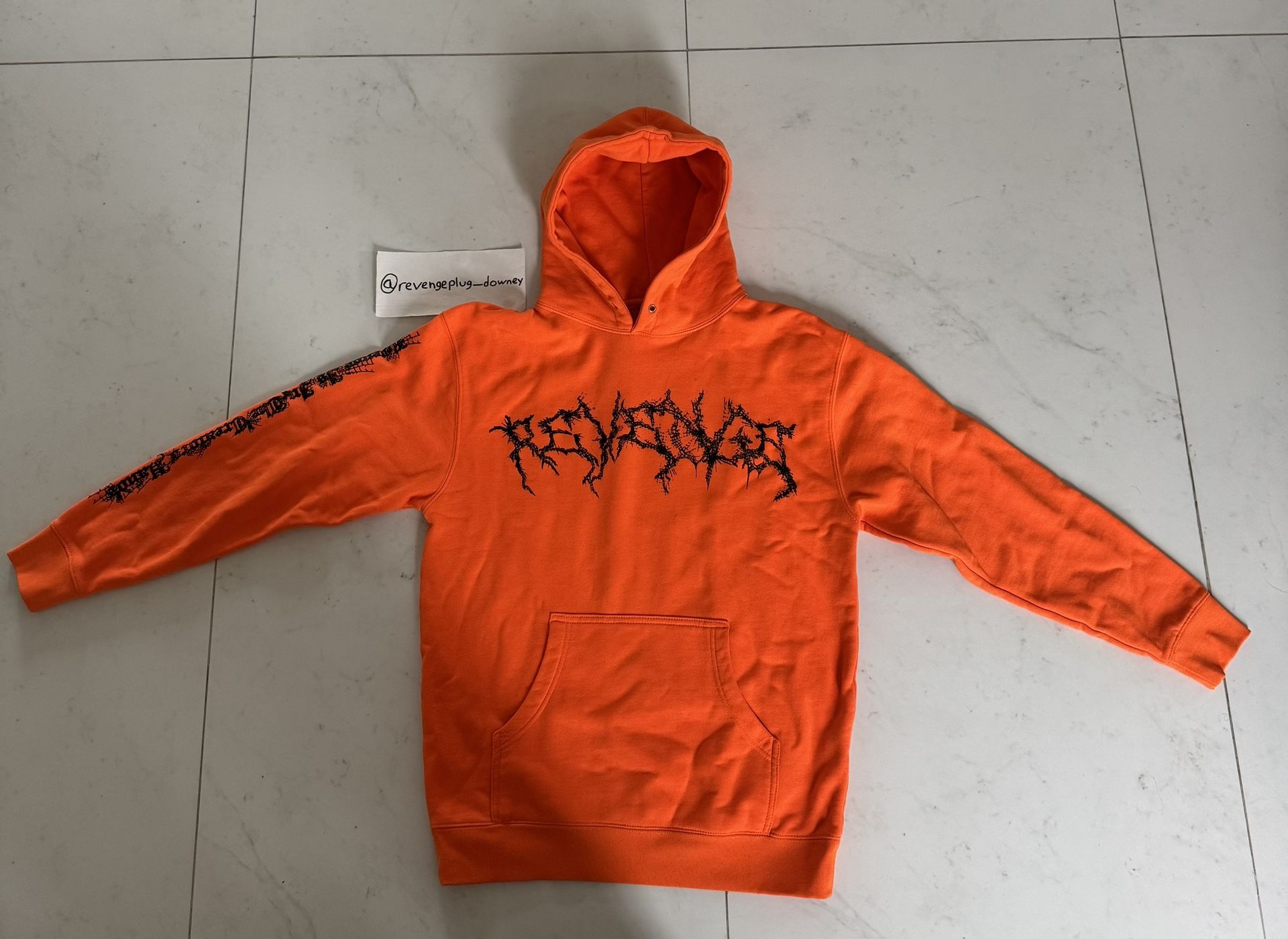 Revenge Lightning Spider Hoodie Orange