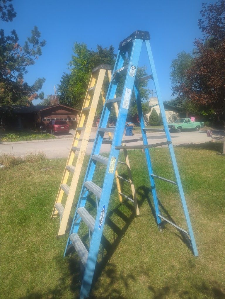 2 Used 8 Foot Tall Laders $30. Each