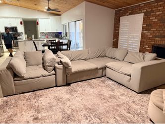 American Furniture gray sectional