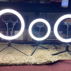 RINGLIGHTS WITH DESK TRIPOD STANDS