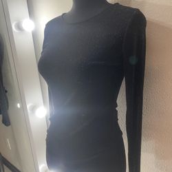 Size Small Bodysuit Glitter Mesh 