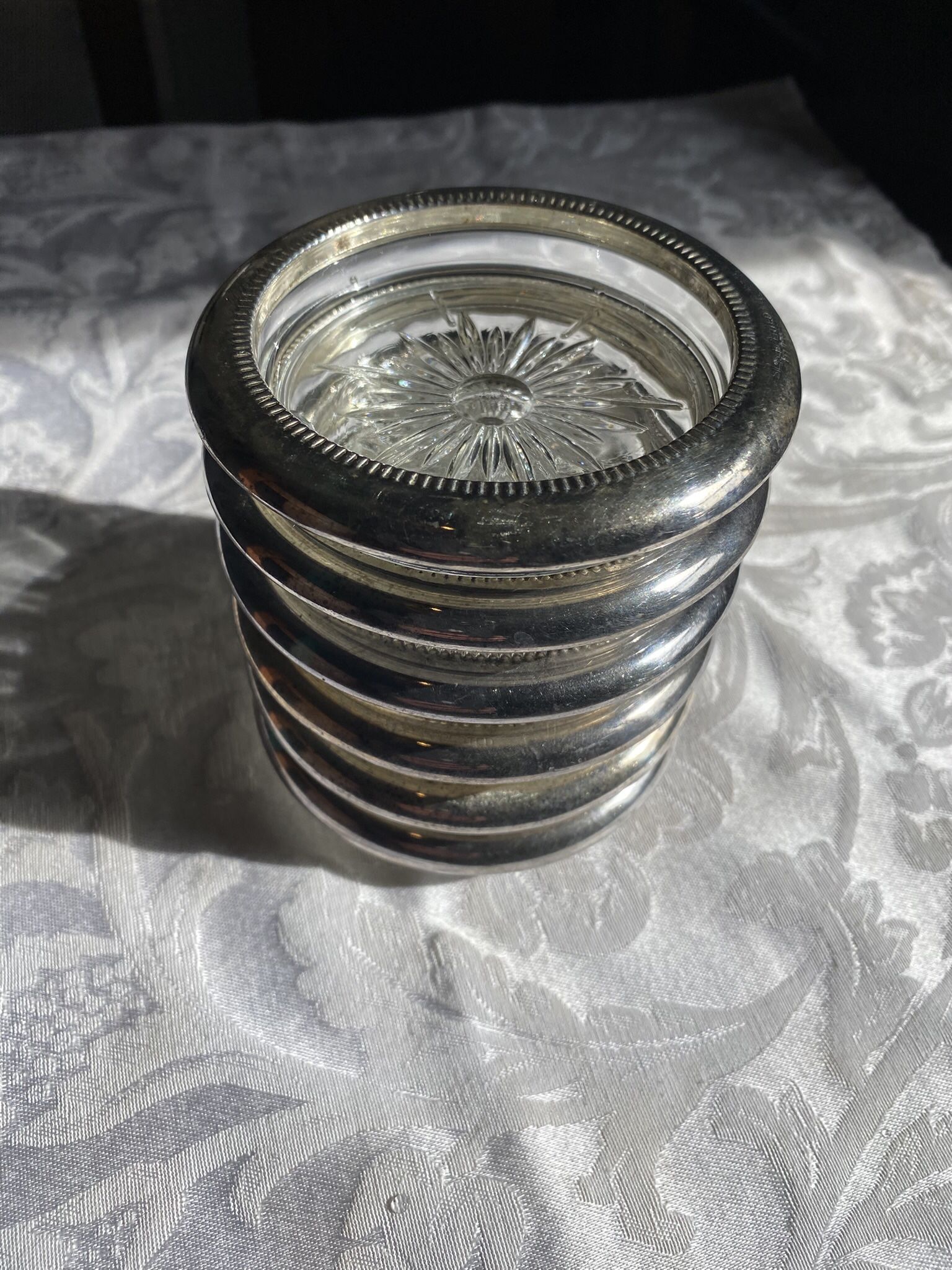 Antique Silver plate Coasters