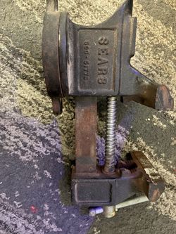 Vintage Sears 4” Bench Vise – Made in USA – Heavy Duty Cast Iron