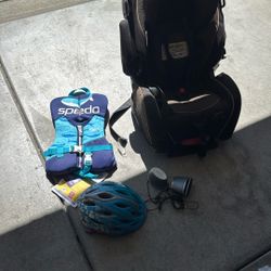 Free Baby Car Seat, Infant Life Jacket, Speaker, Binders and Helmet
