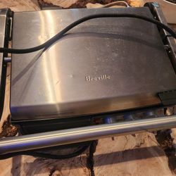 Breville 800GRXL Die Cast Series Indoor Outdoor Grill Press Tested W/ Drip Tray