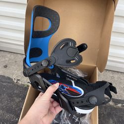 NEW Mervin Bent Metal Joint snowboard bindings MEN’S MEDIUM blue black 