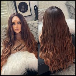 Human Hair Blended Lace Front Wig 