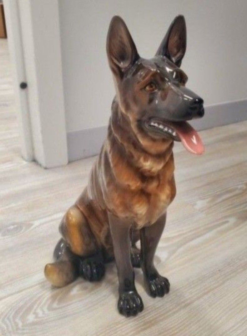 Porcelain Figurine of German Shepard