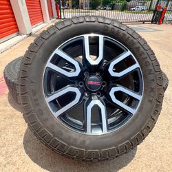 20s Chevy Gmc At4 Denali On All Terrain Tires Rims Rines Wheels 6lug Oem 