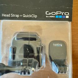 GoPro Never Opened Head Strap And Quick Clip