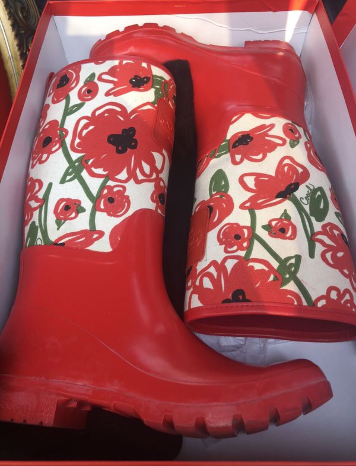 Coach Boots With Box Size 9