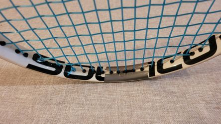 Solinco Whiteout V1 XTD Tennis Racket Clean, Newly Strung Zero String