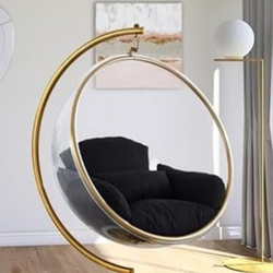 Gold swing chair