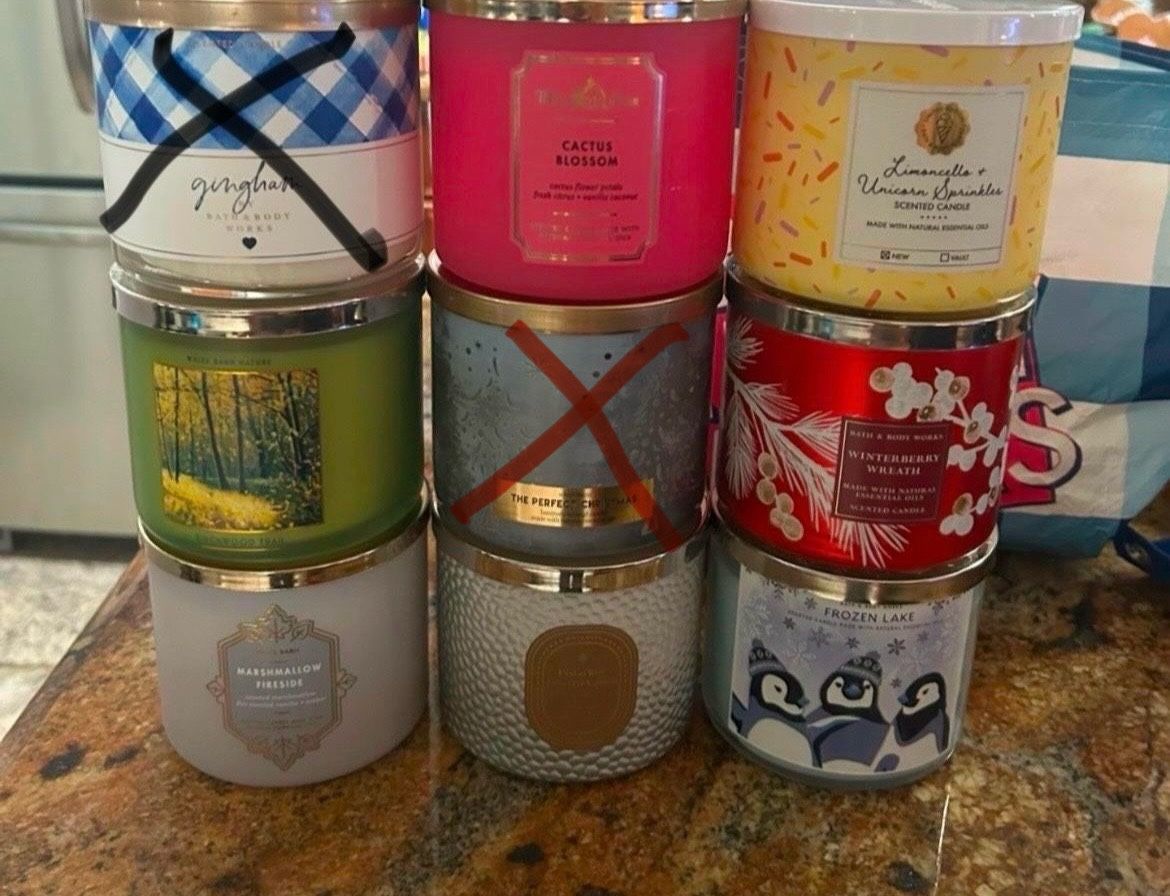 Bath & Body Works 3 Wick Candles $20 Each Firm