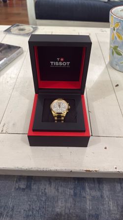 Tissot Gold Watch White Face