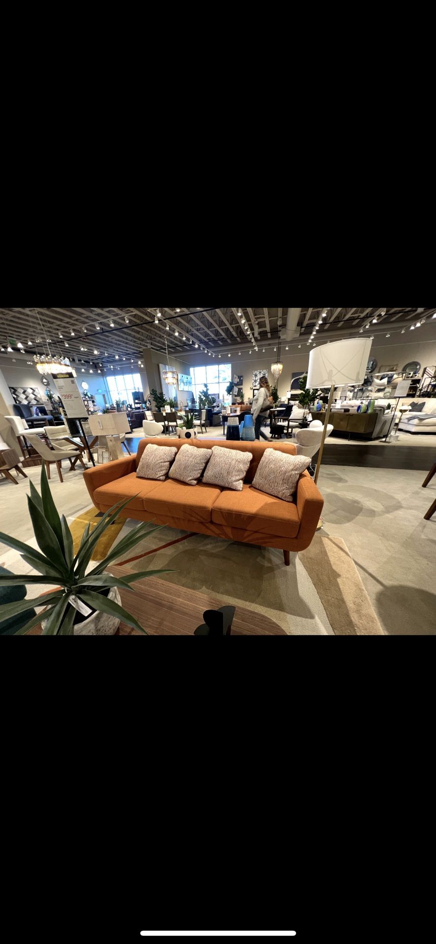 Orange Couch Set