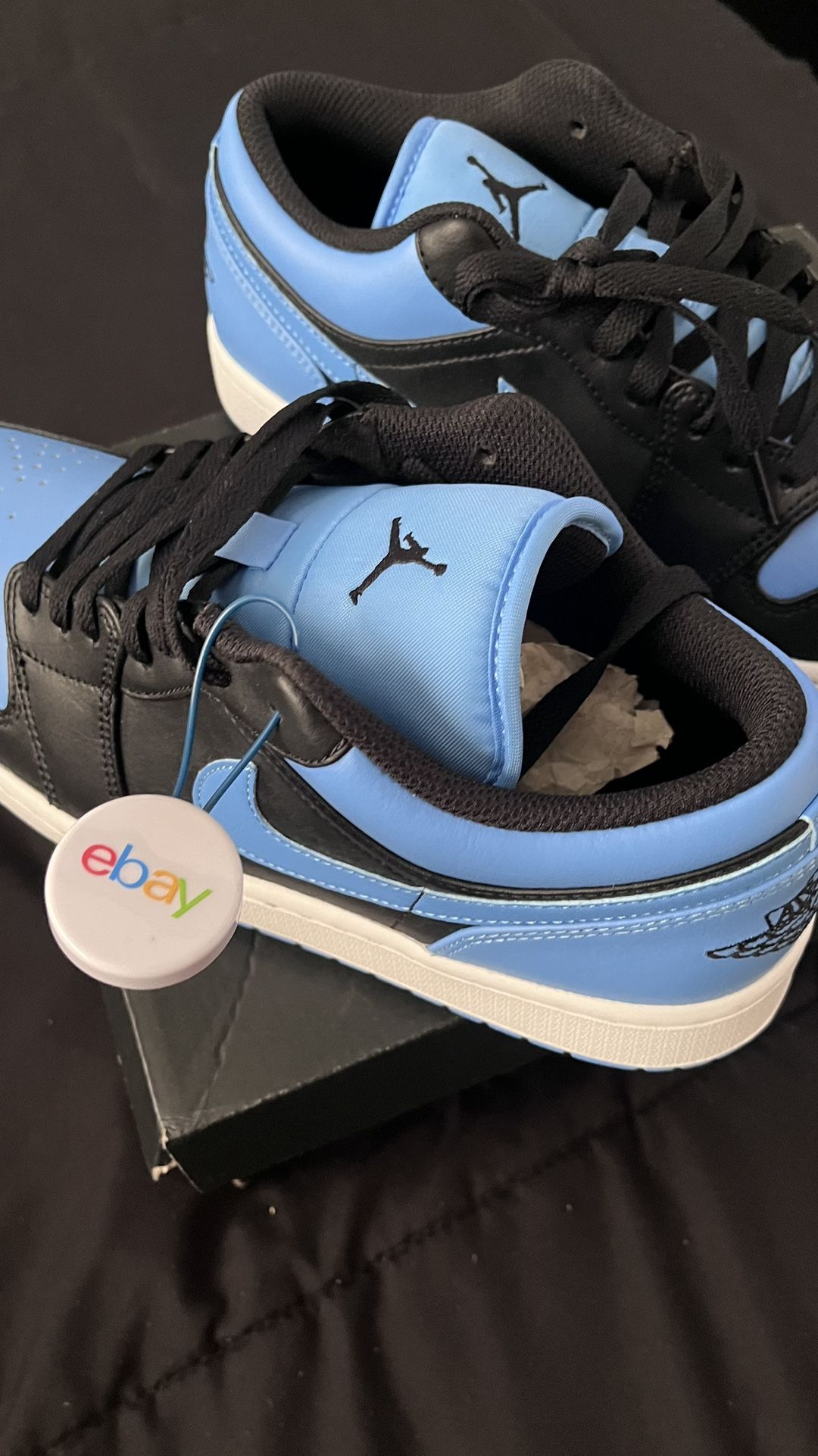 Air Jordan 1 Low Black University Blue