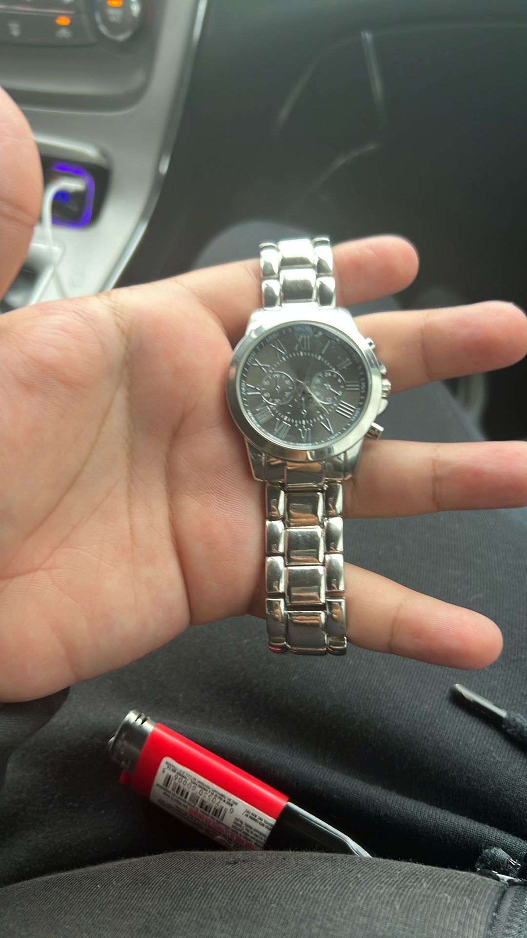 Quartz movtz stainless steel black