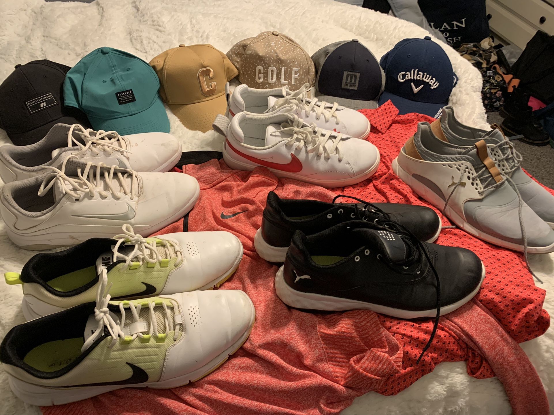 Golf Shoes Hats And Polos