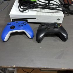 Xbox One S Used With Controllers And Extra Storage 
