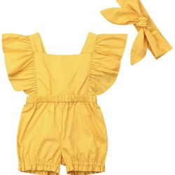 Yellow One piece For toddler Size 2T